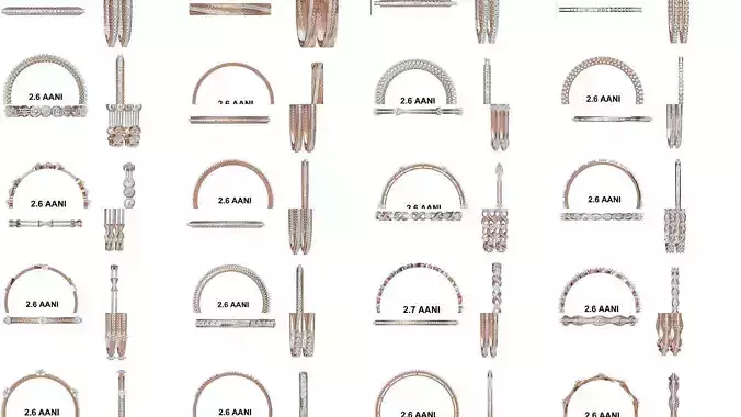 81 Bangle Bracelet STL JCD Details Collection