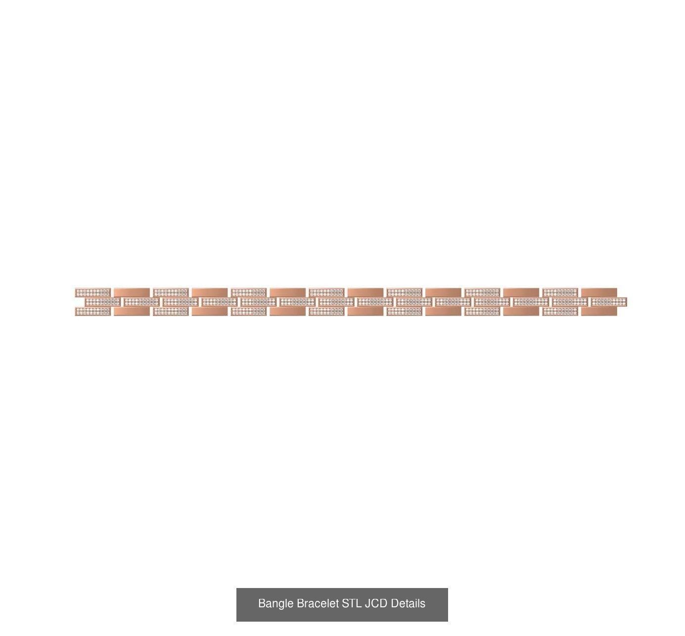26 Bangle Bracelet STL JCD Details Collection _15