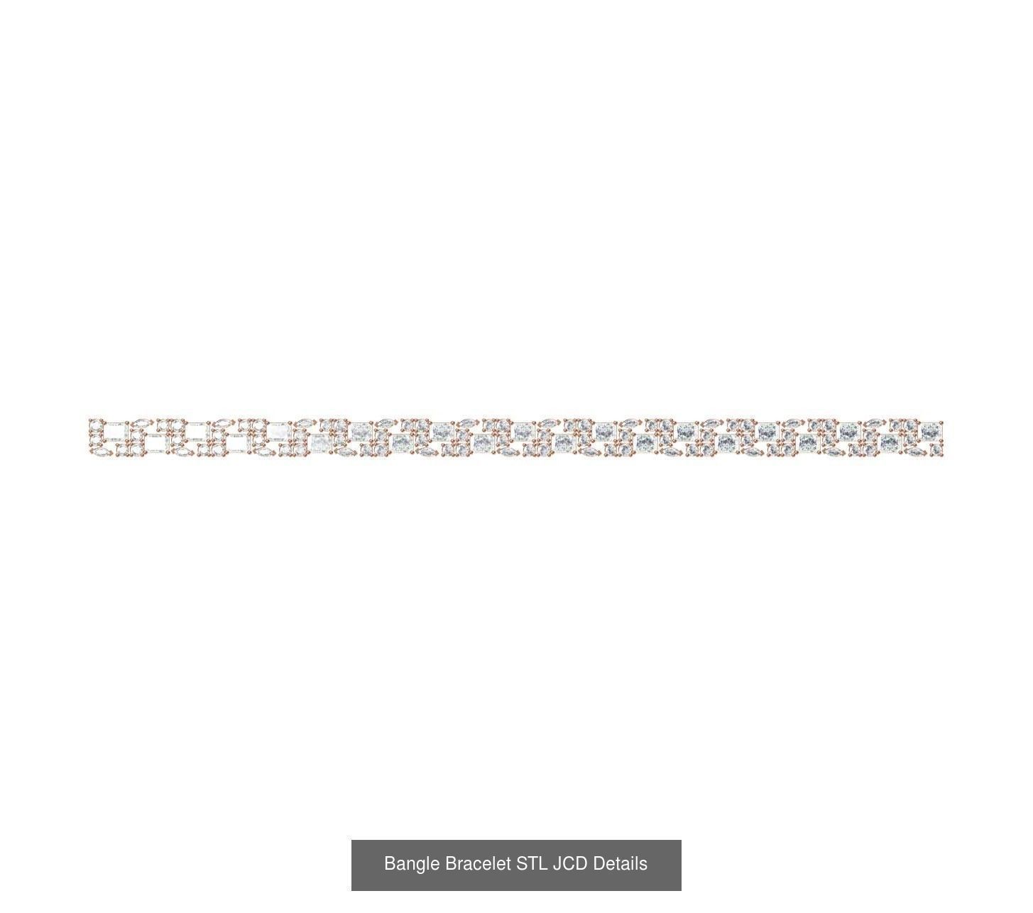 26 Bangle Bracelet STL JCD Details Collection _24