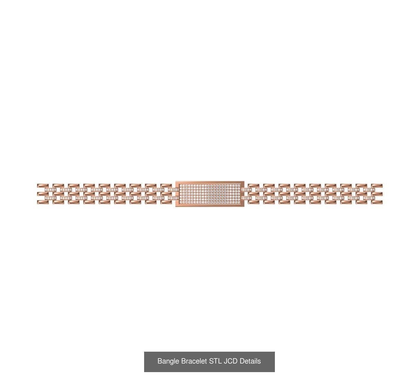 26 Bangle Bracelet STL JCD Details Collection _13