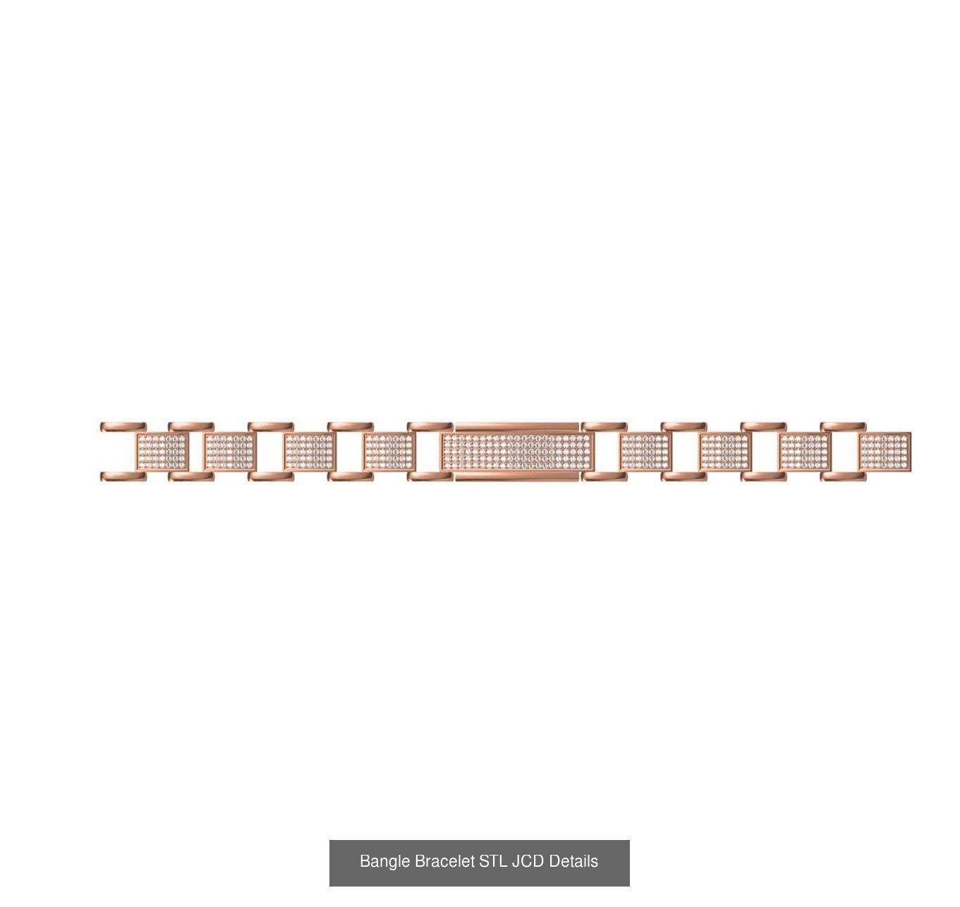 26 Bangle Bracelet STL JCD Details Collection _28