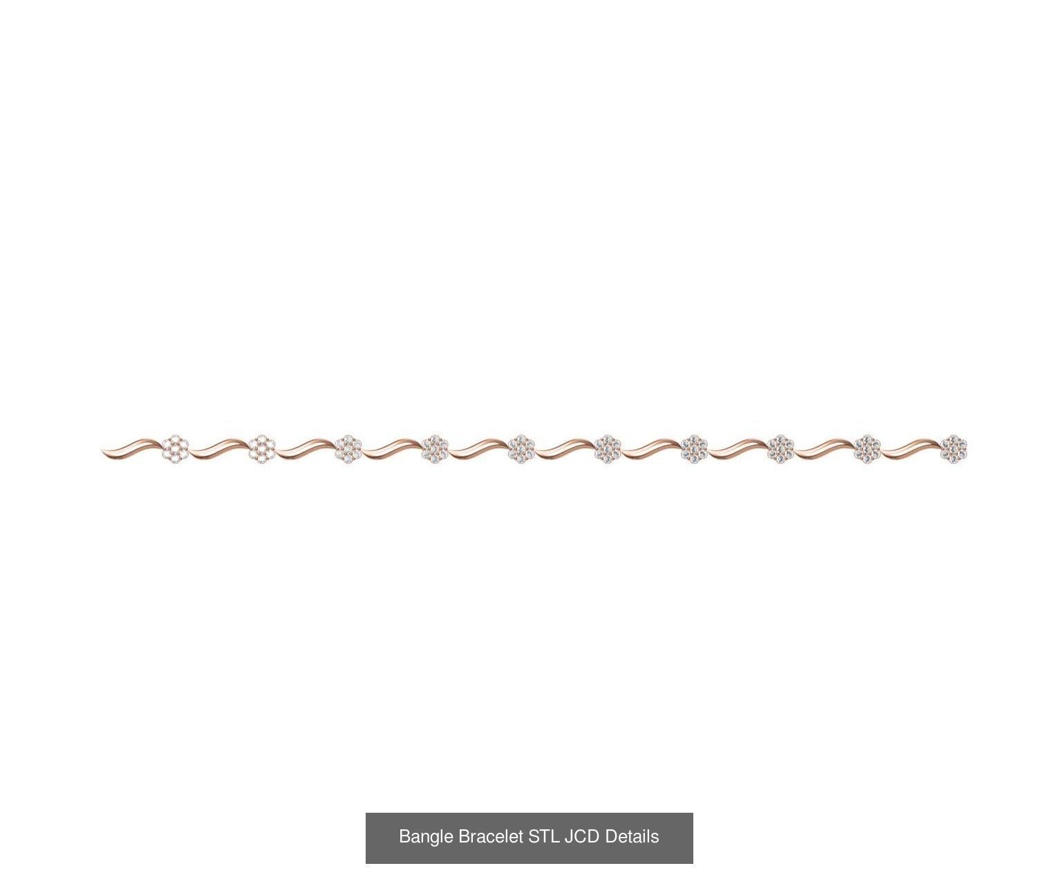 26 Bangle Bracelet STL JCD Details Collection _21