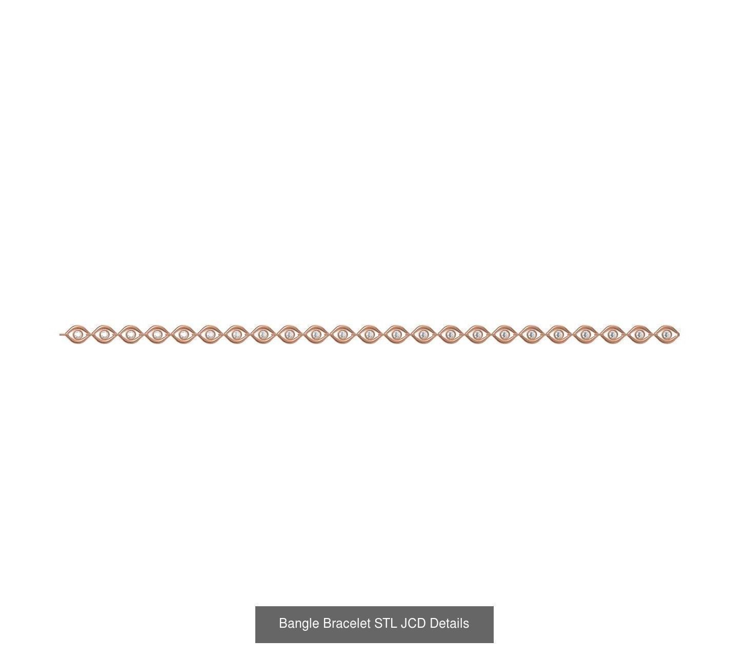 26 Bangle Bracelet STL JCD Details Collection _10