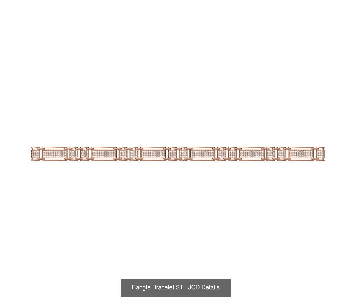 26 Bangle Bracelet STL JCD Details Collection _17