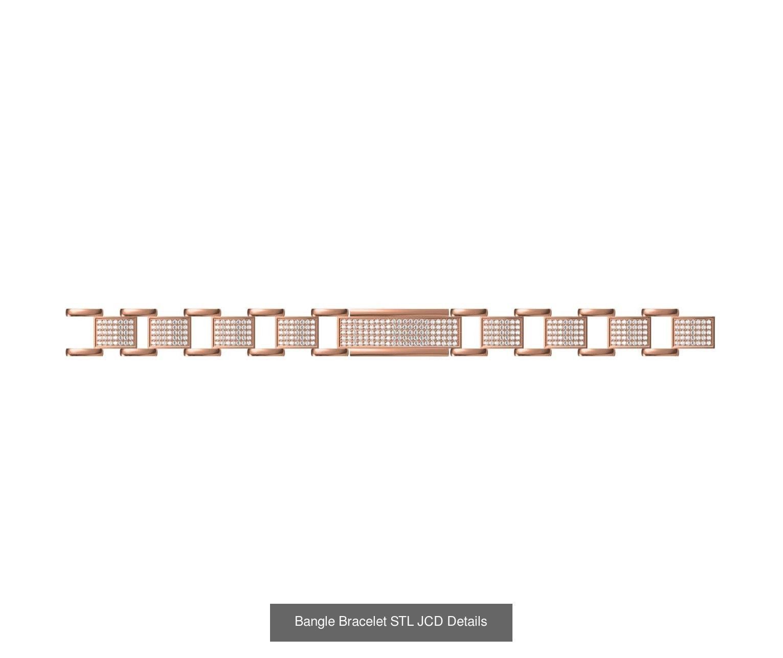 26 Bangle Bracelet STL JCD Details Collection _25