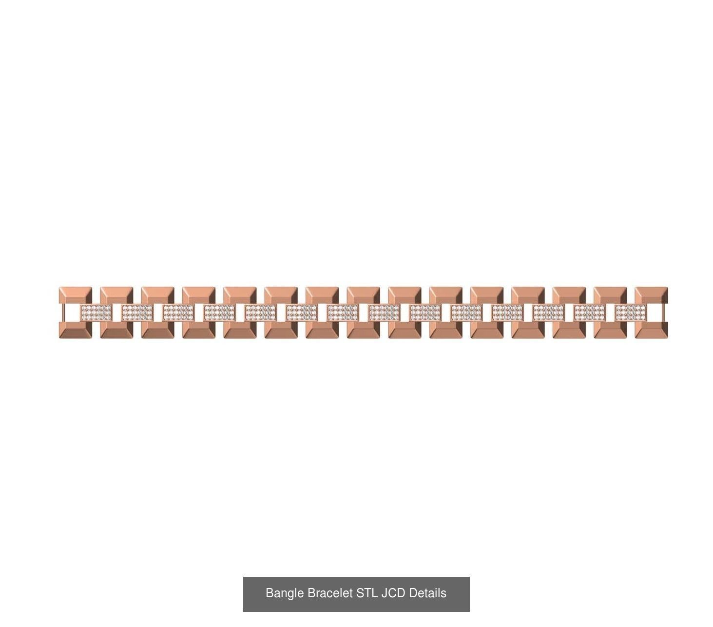 26 Bangle Bracelet STL JCD Details Collection _18