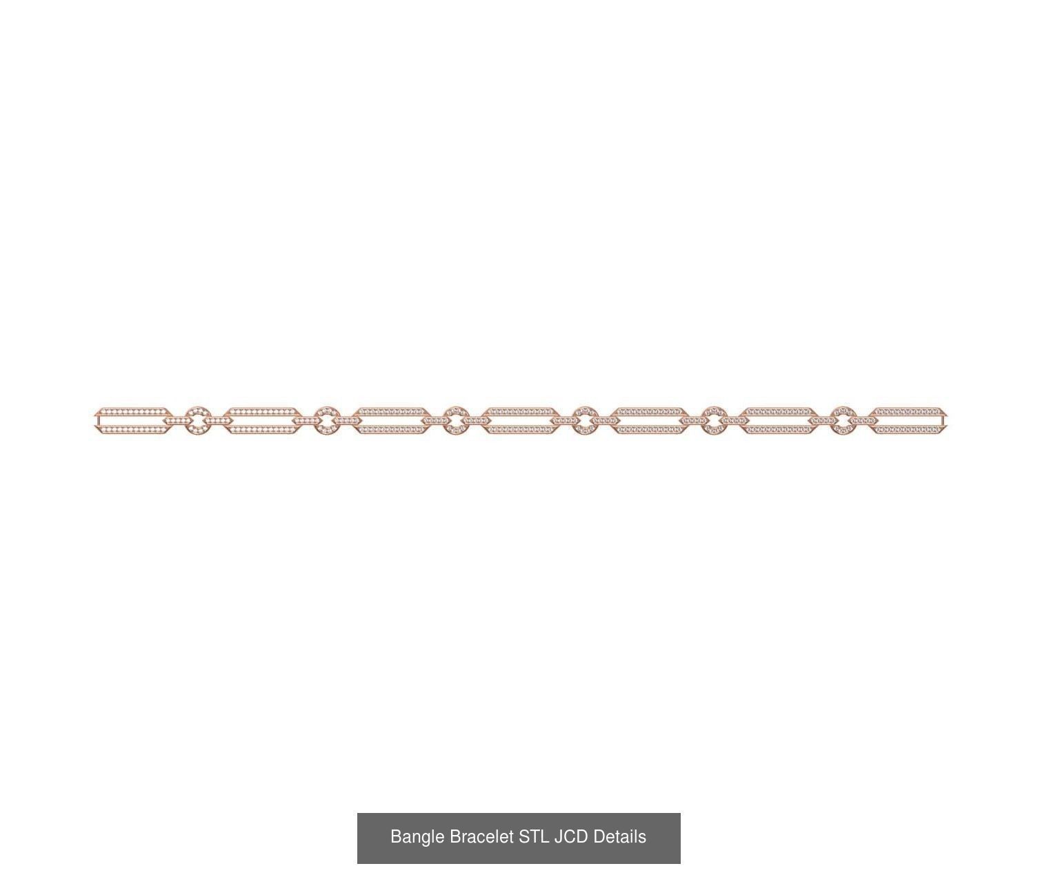 26 Bangle Bracelet STL JCD Details Collection _7