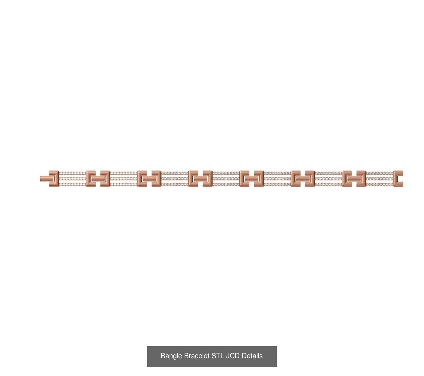 26 Bangle Bracelet STL JCD Details Collection _5