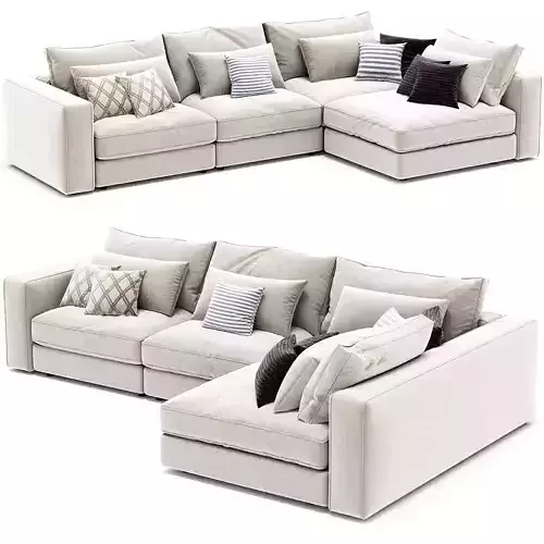 Blanche Soho Sofa 3D model