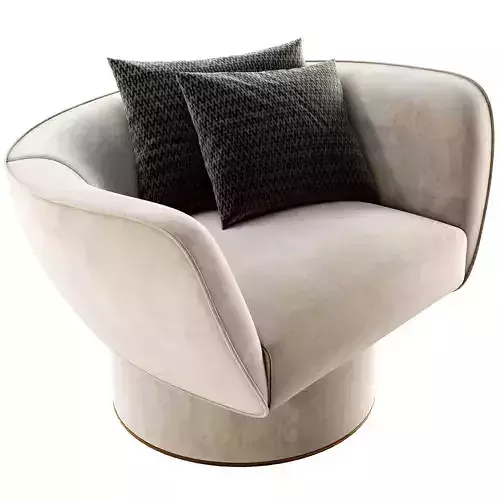 TULIPA Armchair By Sicis 3D model