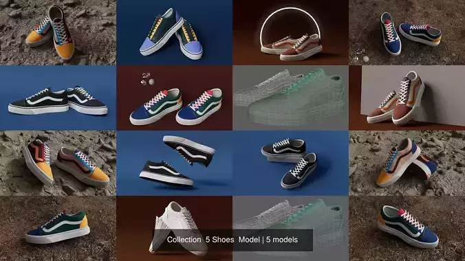 Collection  5 Shoes  Model