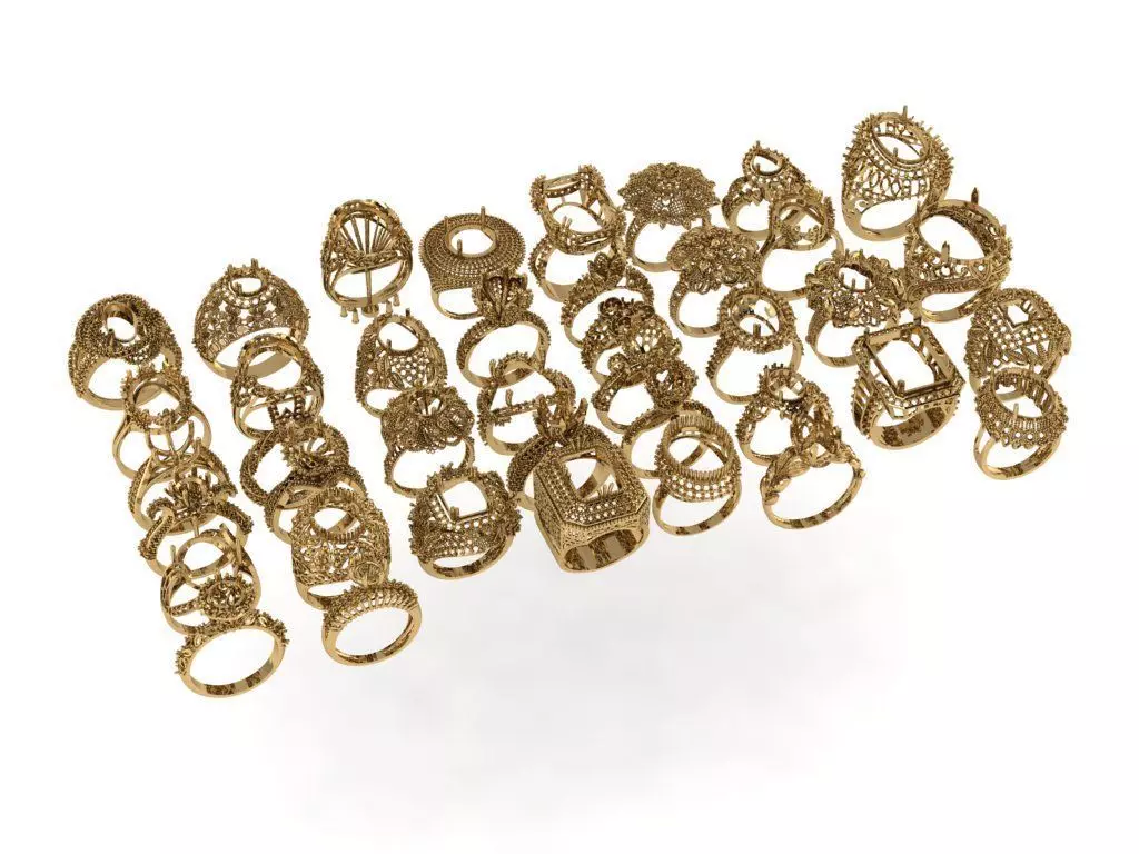 rings Lot 3D print model