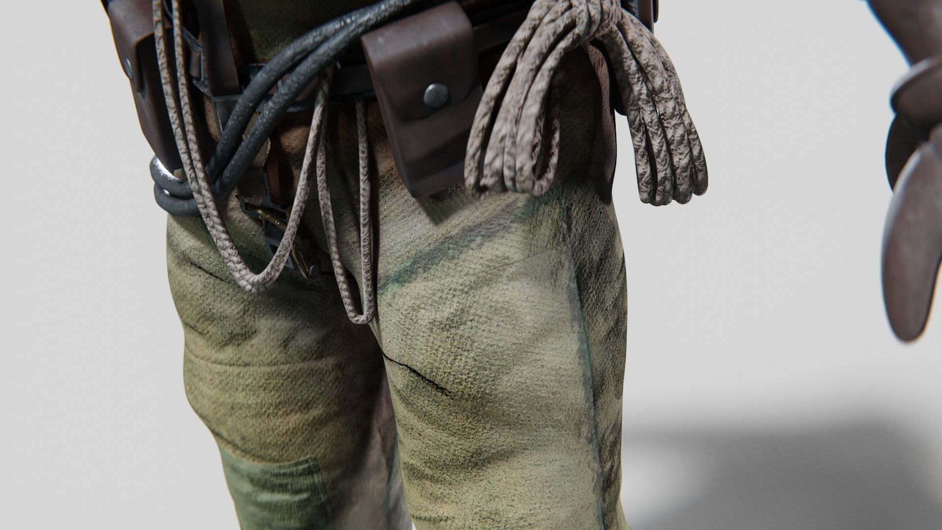  Copper Bronze Diving Suit Low-poly 3D model_9