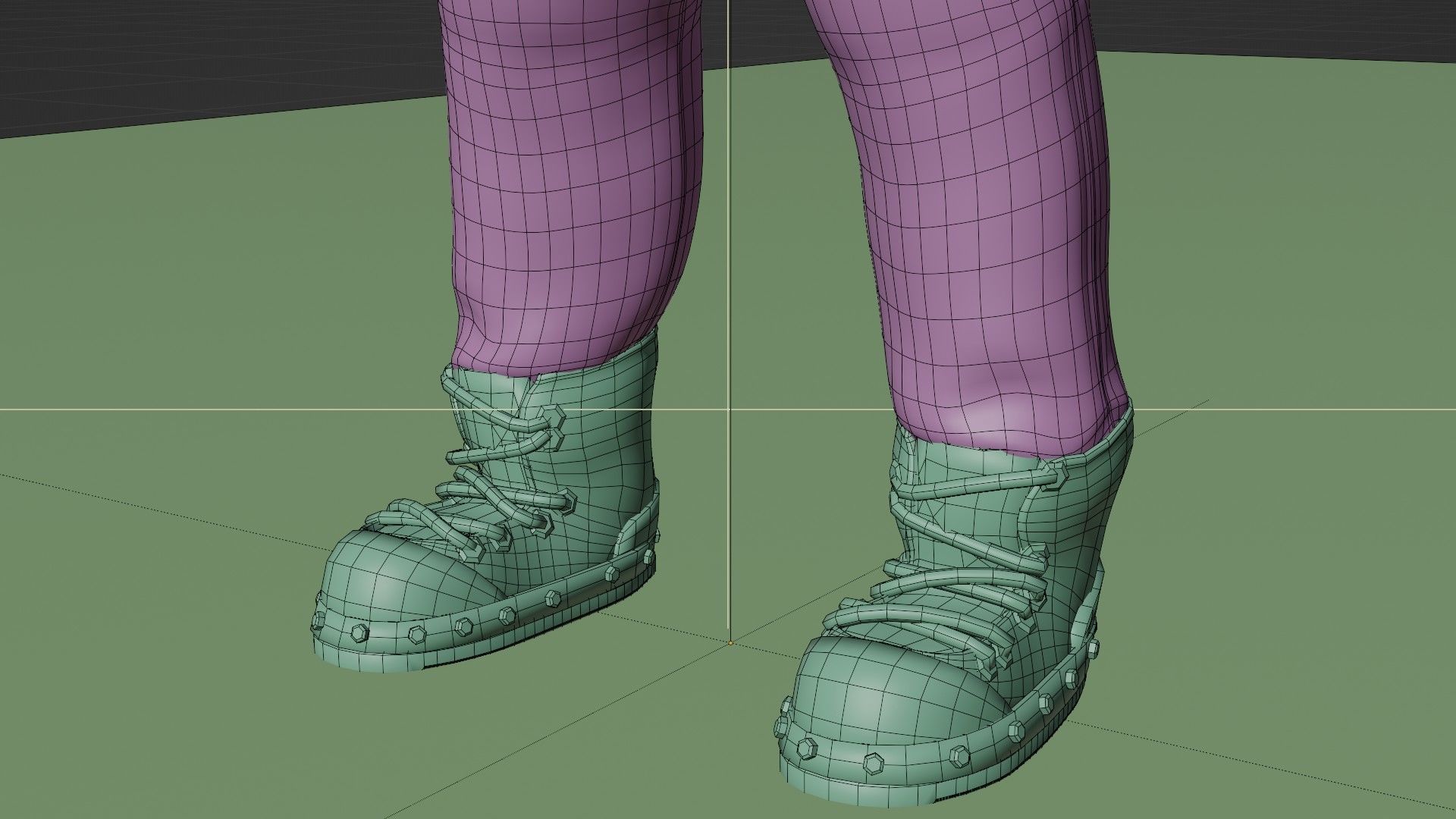  Copper Bronze Diving Suit Low-poly 3D model_25