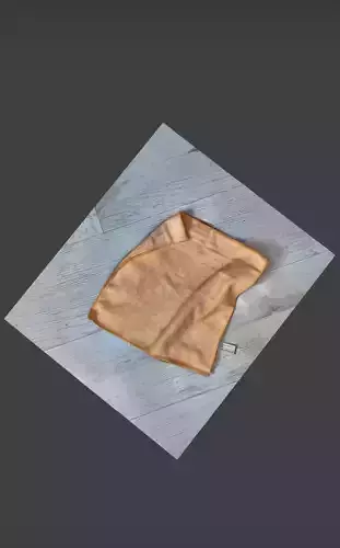 Dirty Microfiber Cloth 3D model