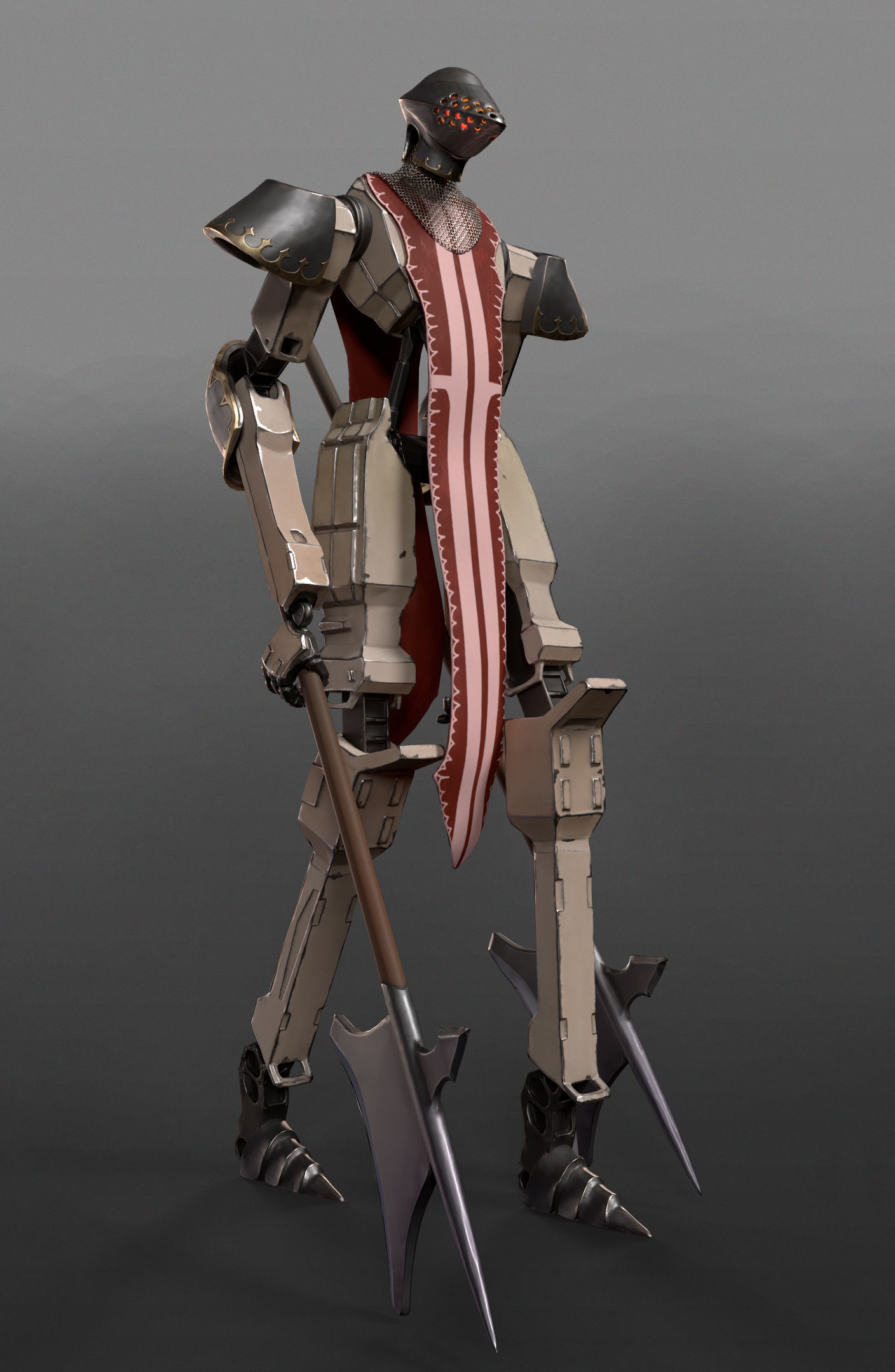 Medieval Warmachine  Low-poly 3D model_4