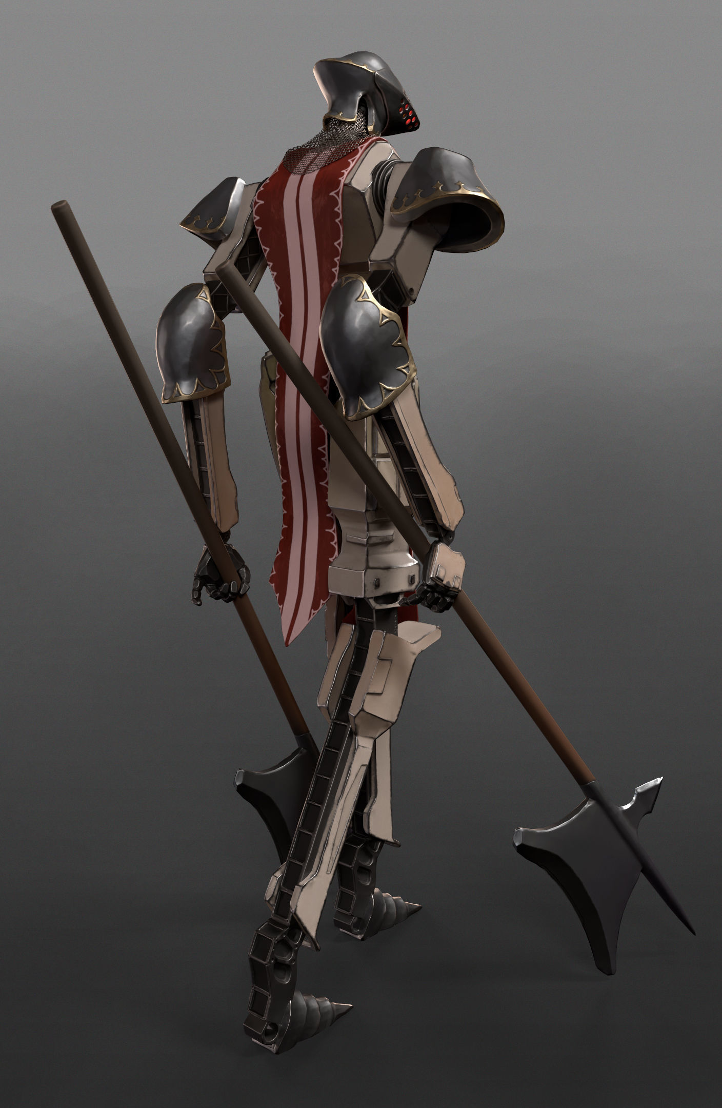 Medieval Warmachine  Low-poly 3D model_7