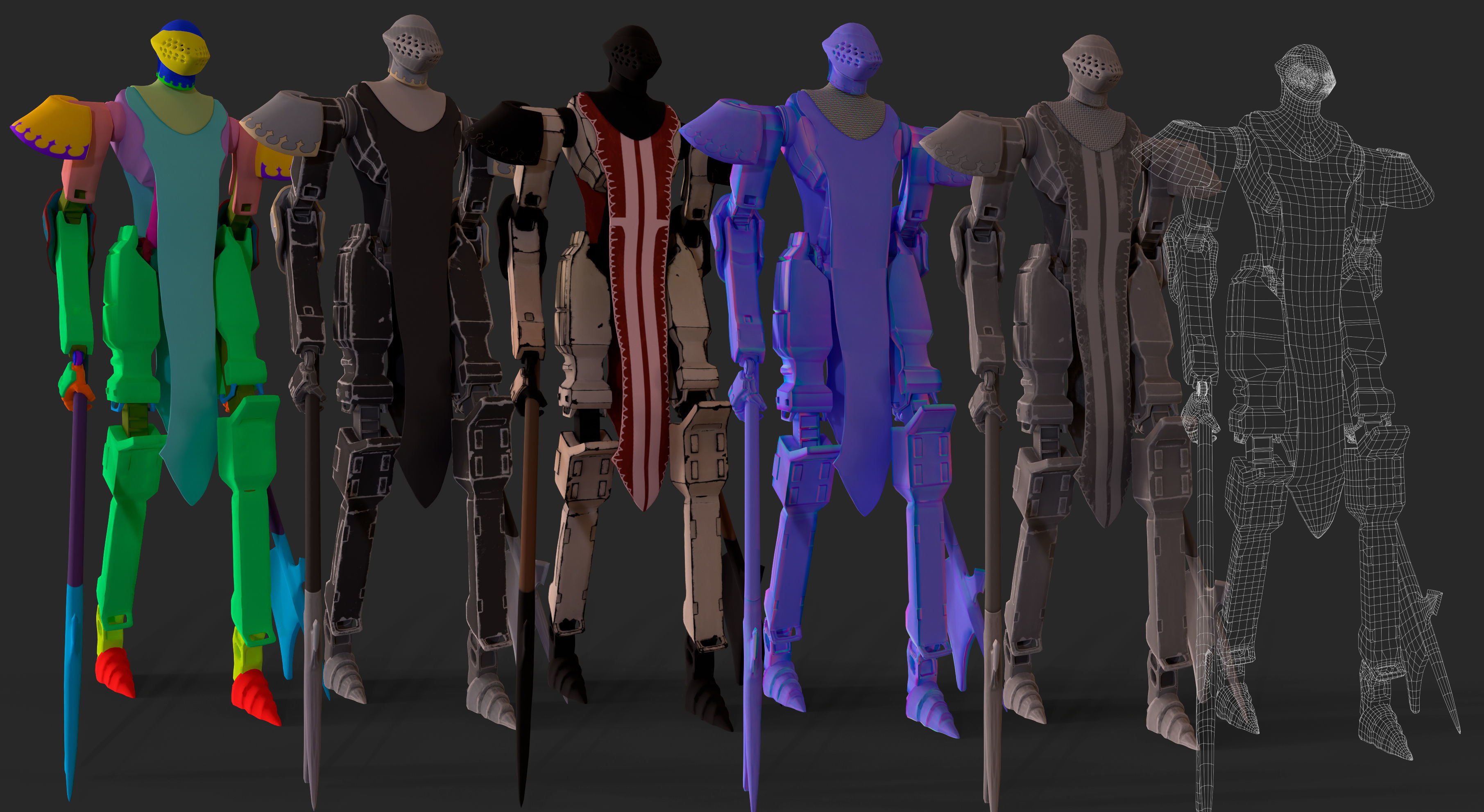 Medieval Warmachine  Low-poly 3D model_12