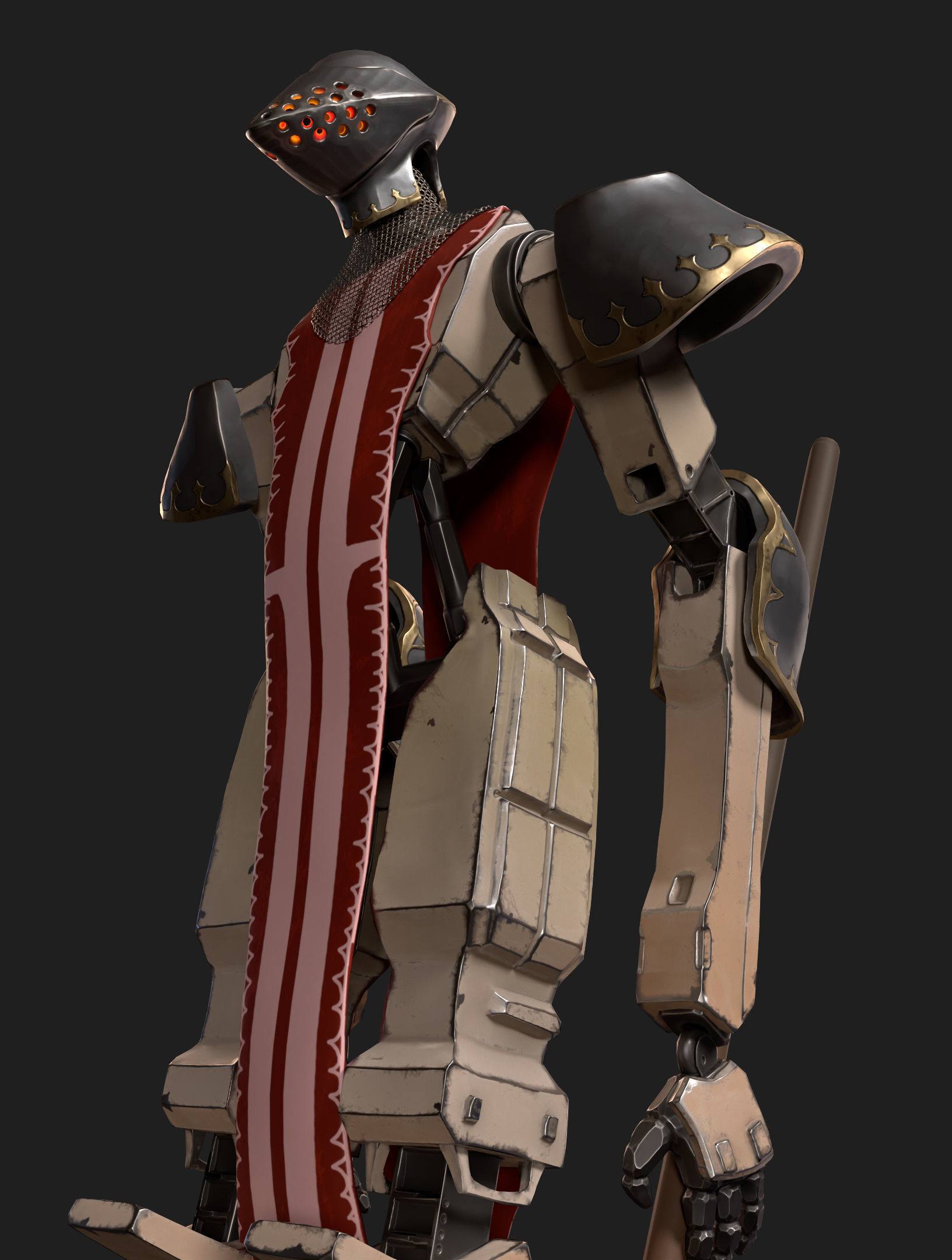Medieval Warmachine  Low-poly 3D model_3