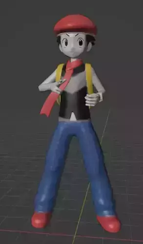 Lucas pokemon trainer 3D print model