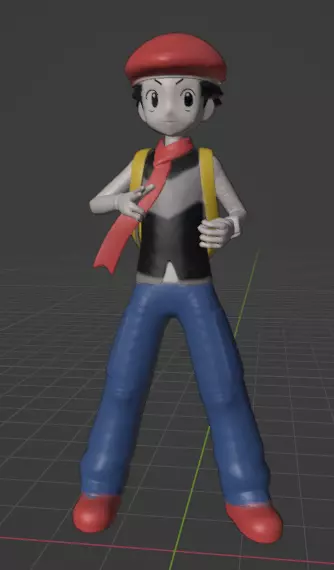 Lucas pokemon trainer 3D print model_0