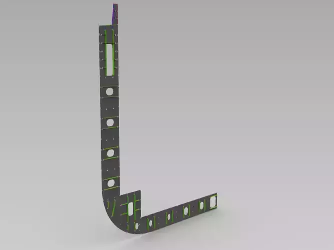 Container ship midship section  Free 3D model