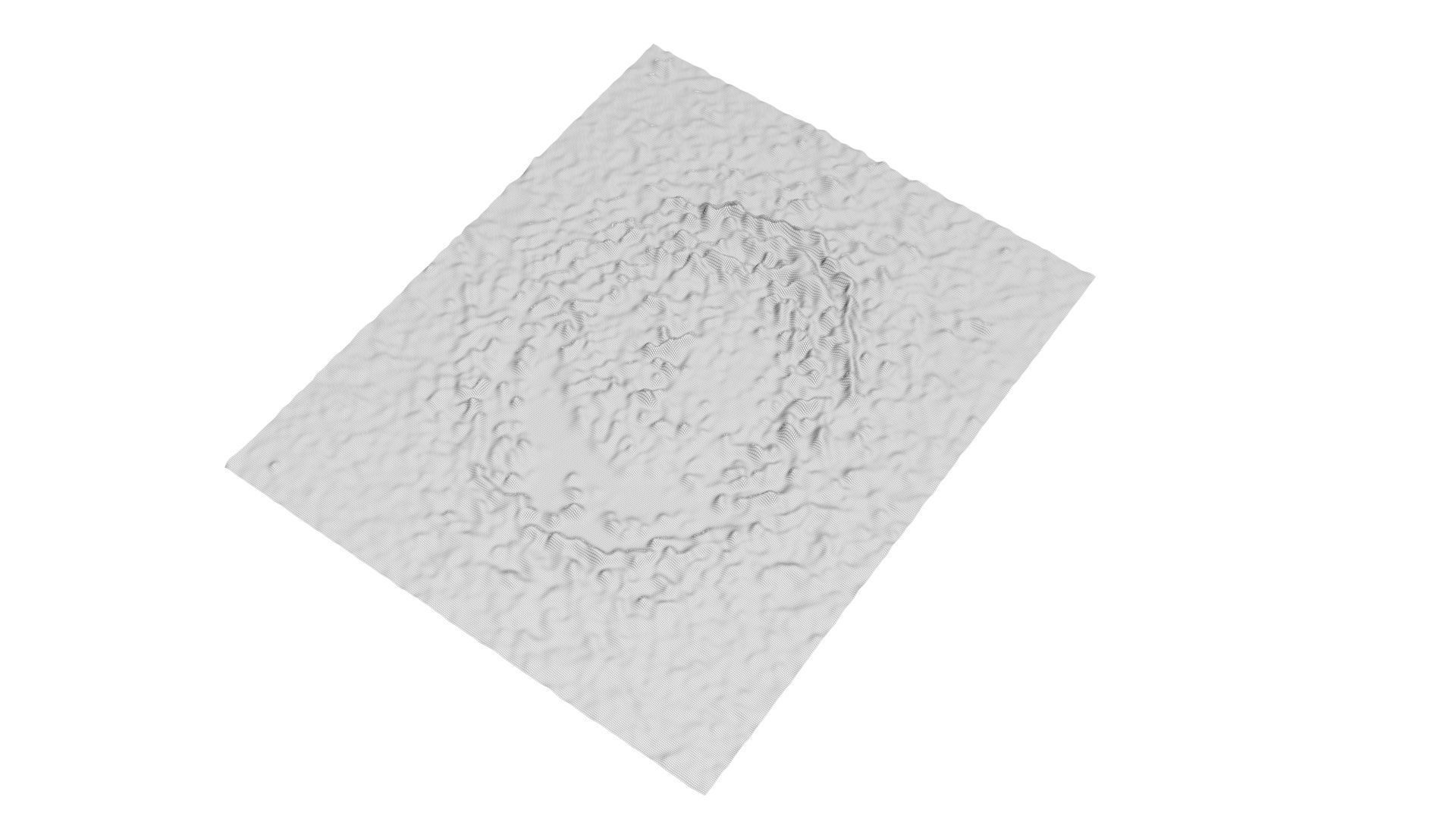 Copernicus Lunar Crater 3D model_11