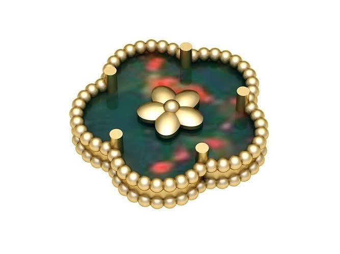 Lucky Spring earing  plum blossom vancleef 3D print model