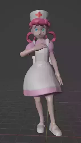 nurse joy sinnoh 3D print model