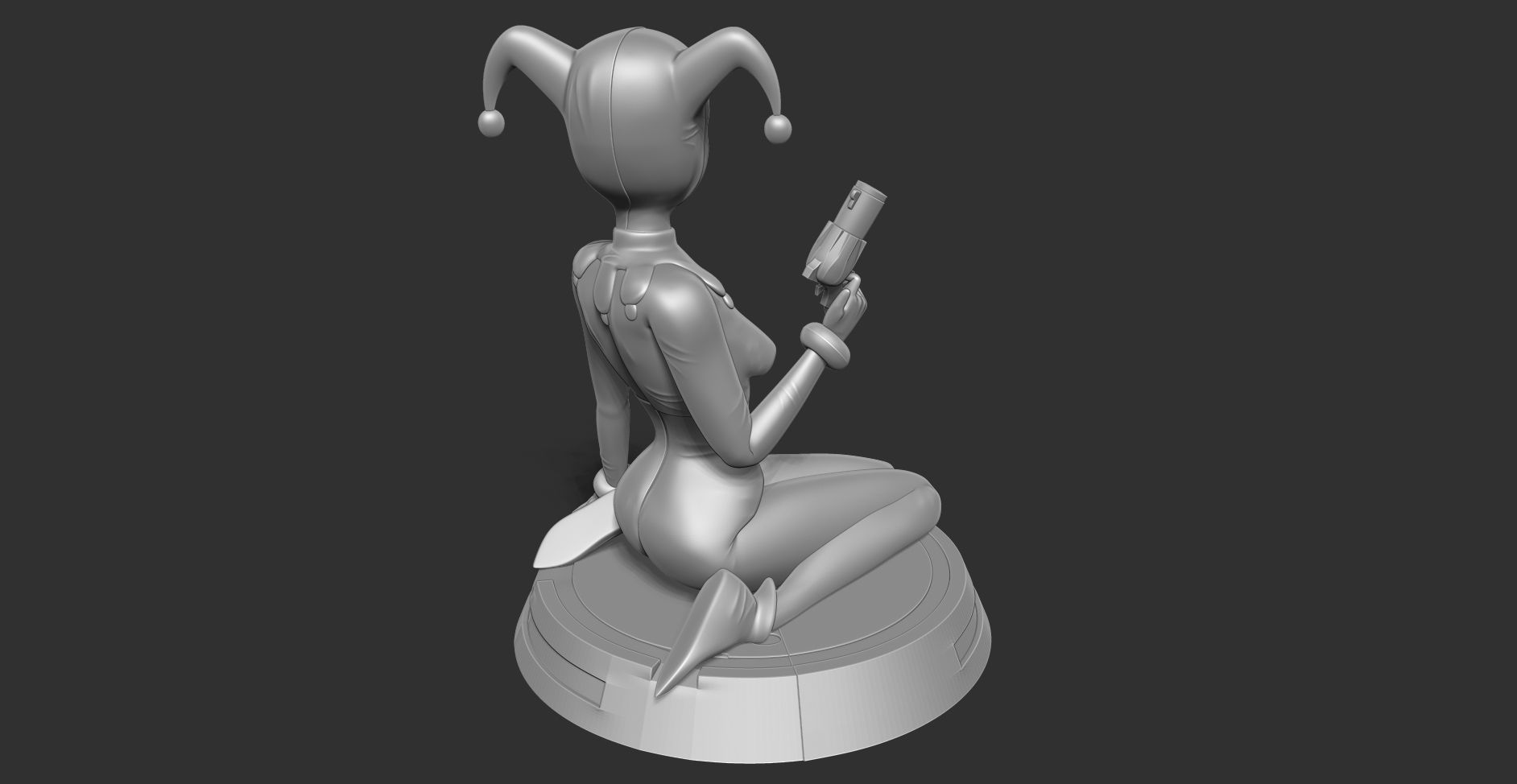 Classic Harley Quinn Fanart 3D print model_18