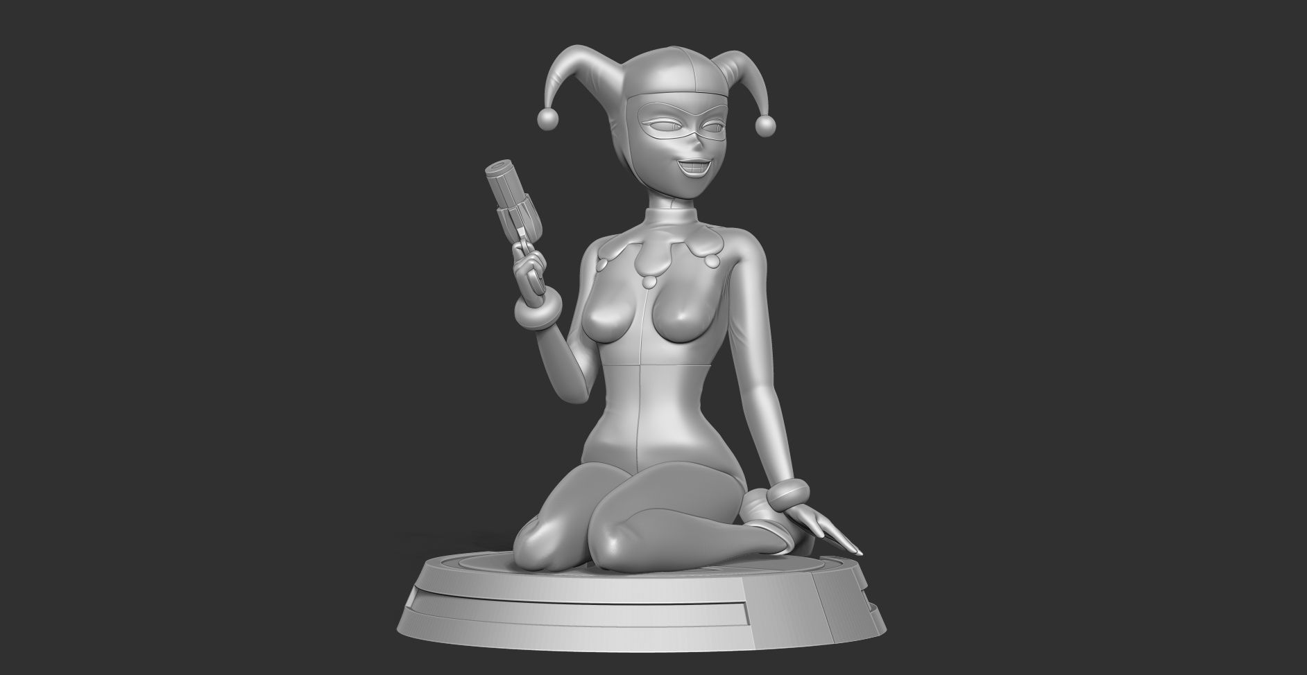 Classic Harley Quinn Fanart 3D print model_13
