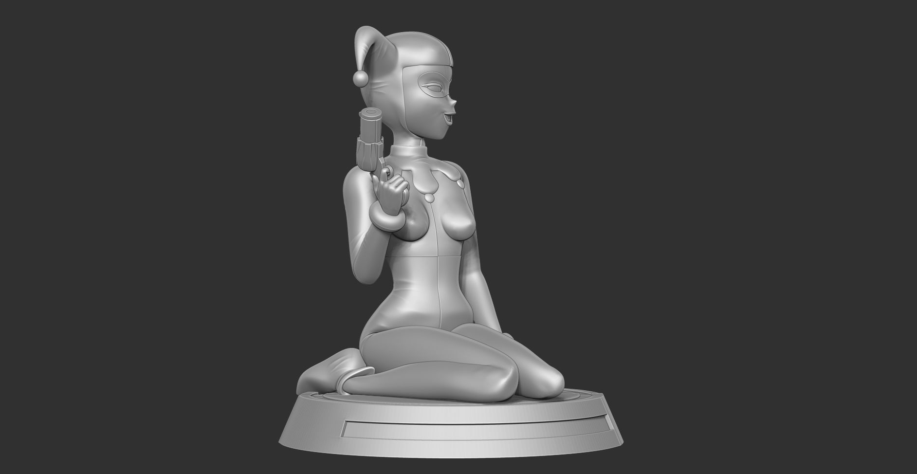 Classic Harley Quinn Fanart 3D print model_11