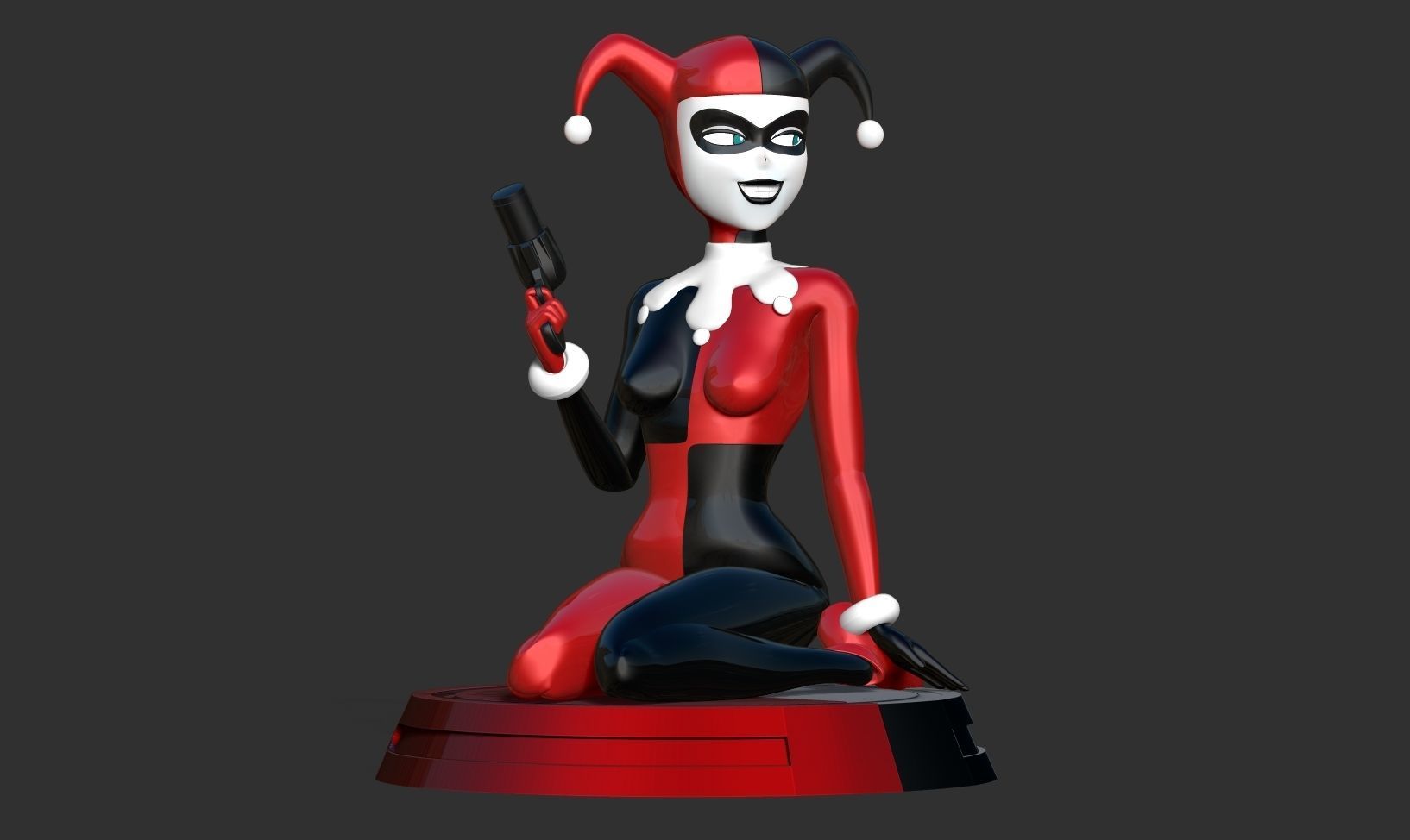 Classic Harley Quinn Fanart 3D print model_10