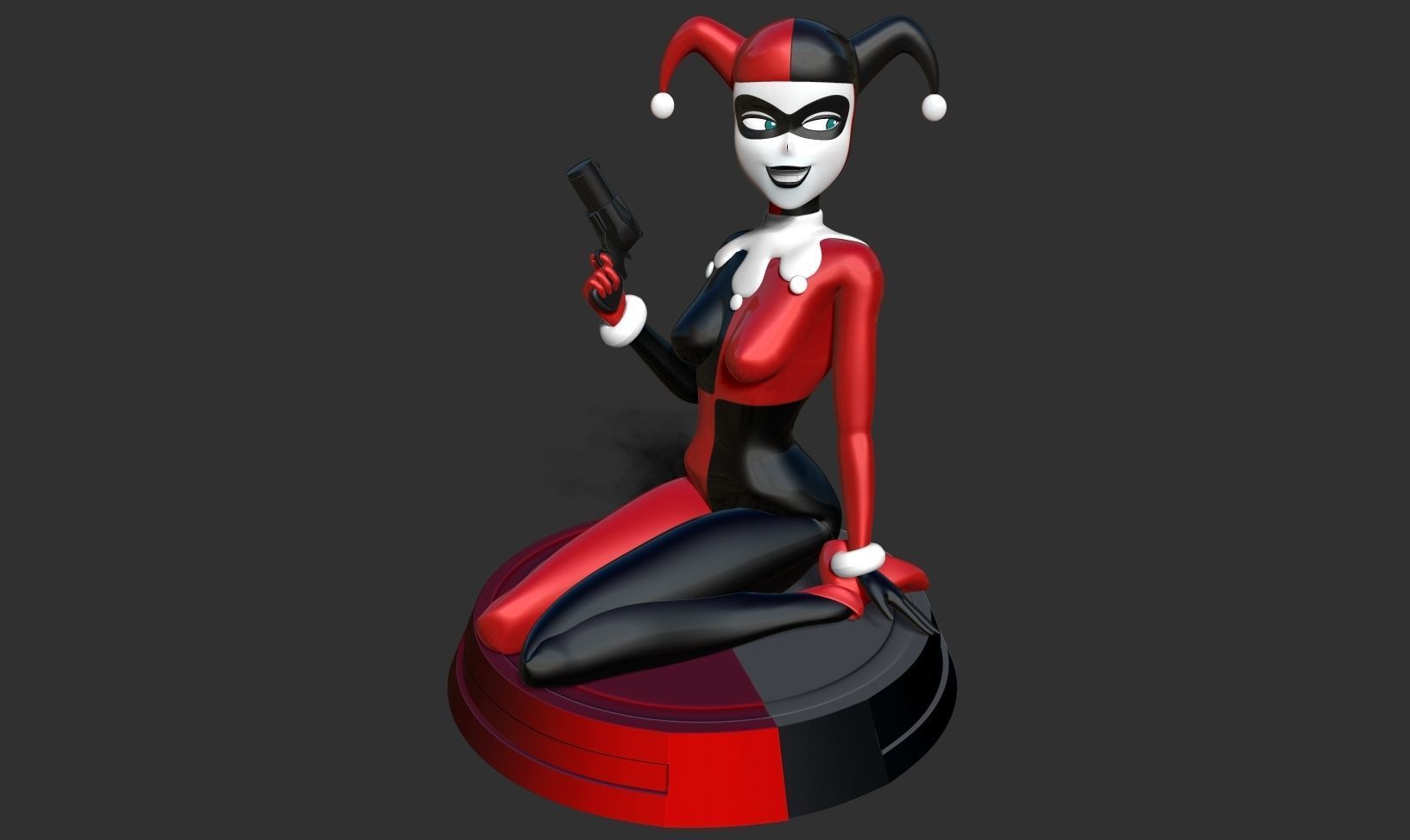 Classic Harley Quinn Fanart 3D print model_14