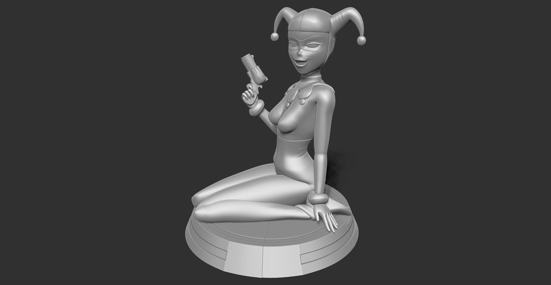 Classic Harley Quinn Fanart 3D print model_17