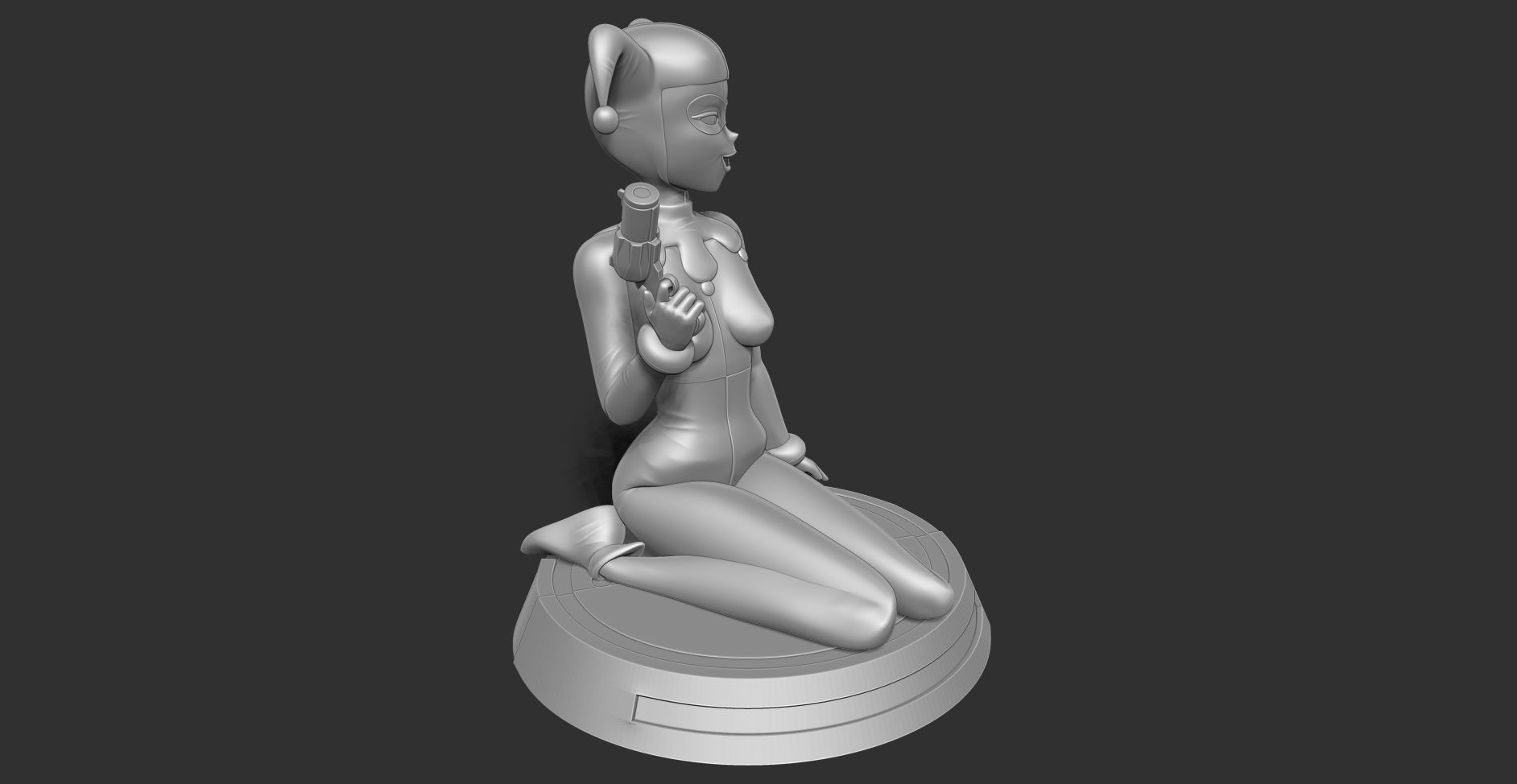 Classic Harley Quinn Fanart 3D print model_15
