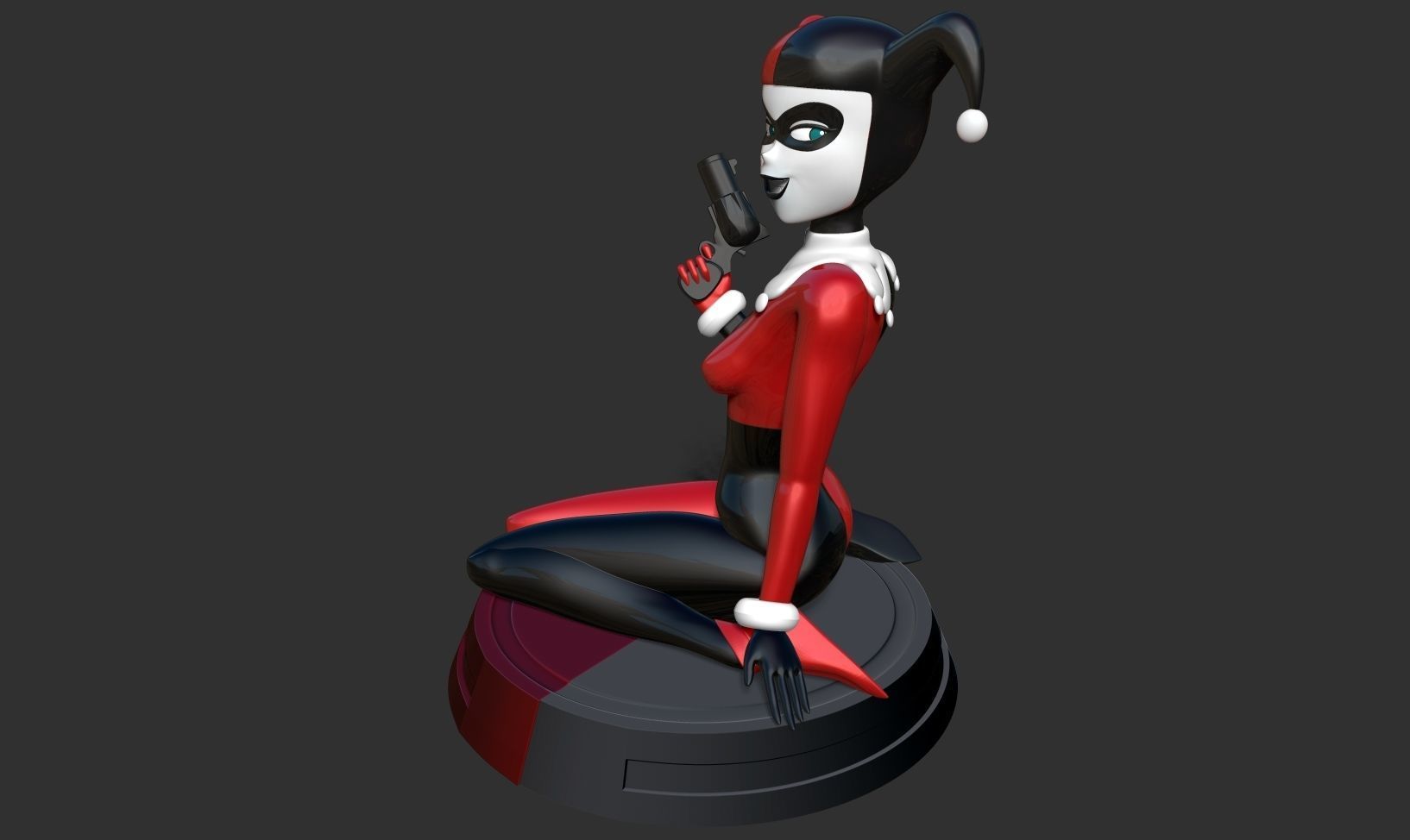 Classic Harley Quinn Fanart 3D print model_16