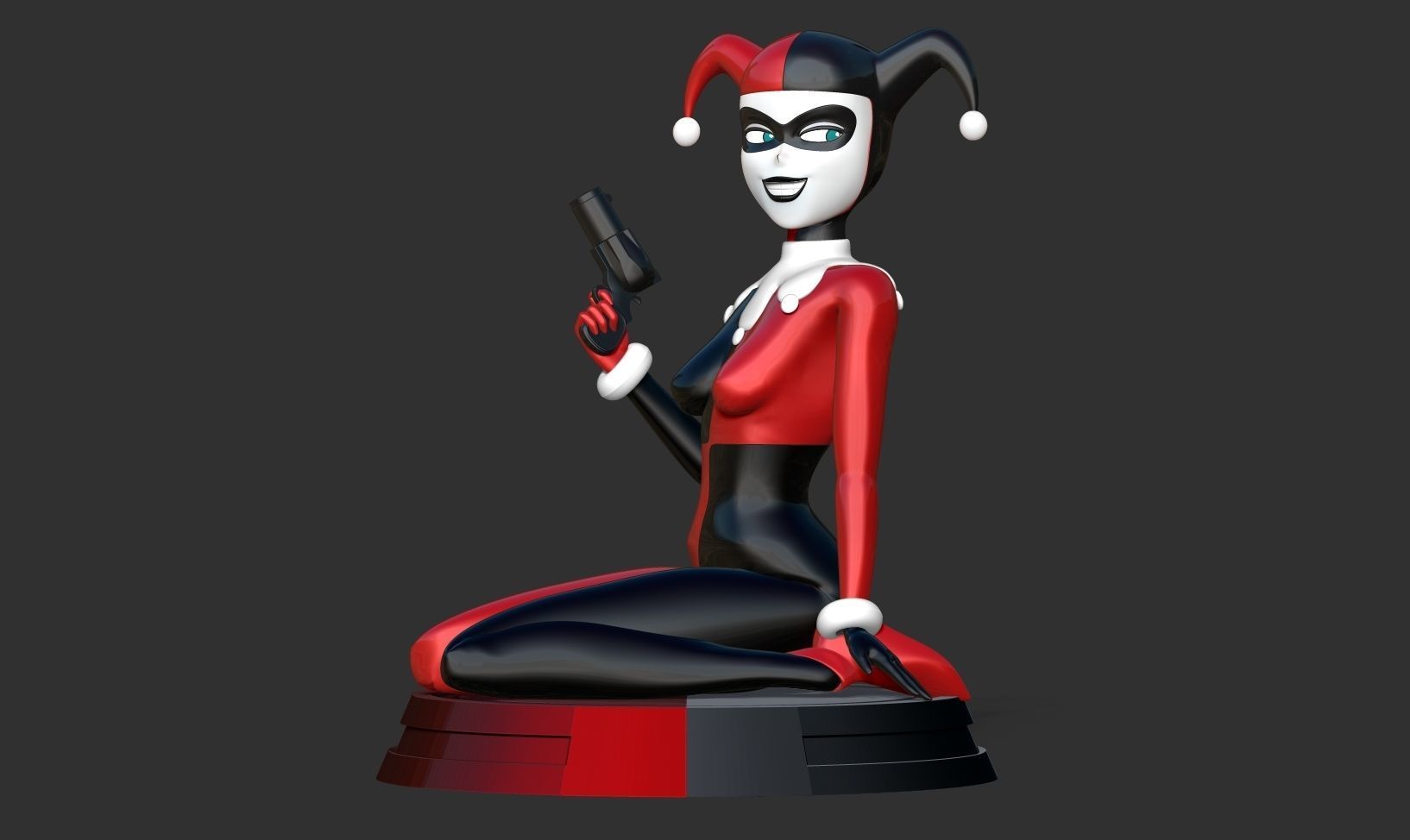 Classic Harley Quinn Fanart 3D print model_8
