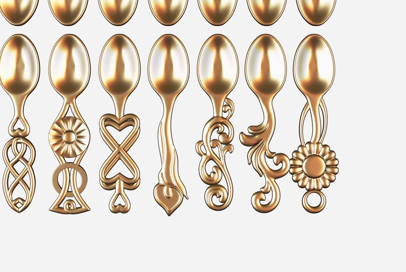 Wooden spoon model for cnc 10 3D model_9