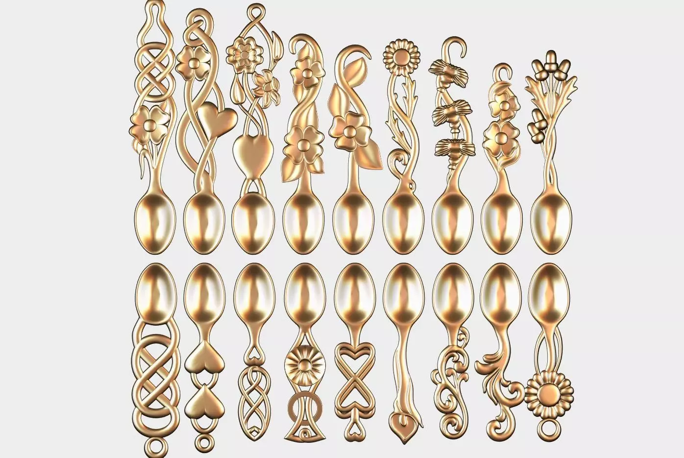 Wooden spoon model for cnc 10 3D model_0