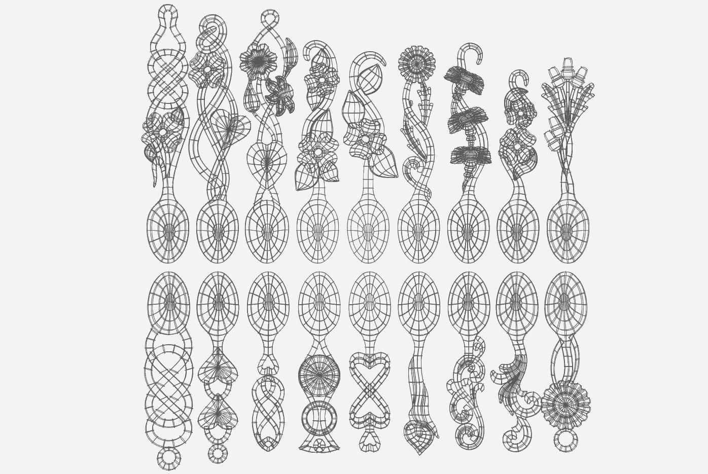 Wooden spoon model for cnc 10 3D model_10