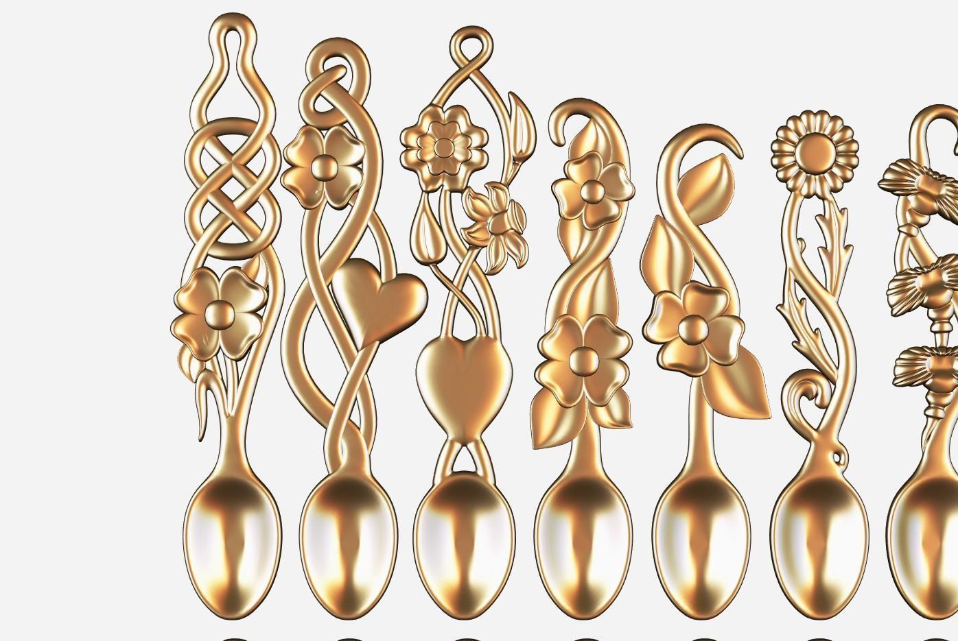 Wooden spoon model for cnc 10 3D model_7