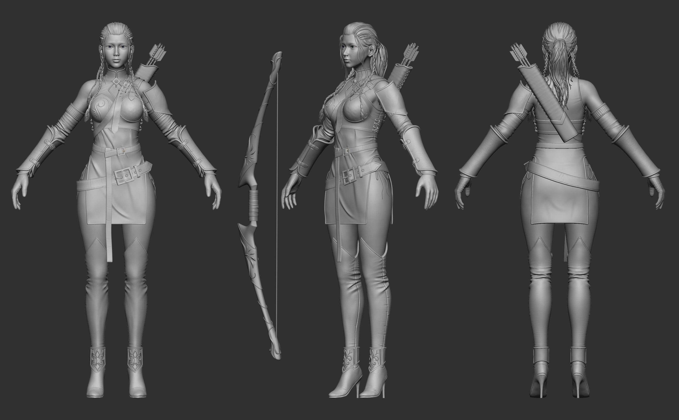 archers 3D print model_3