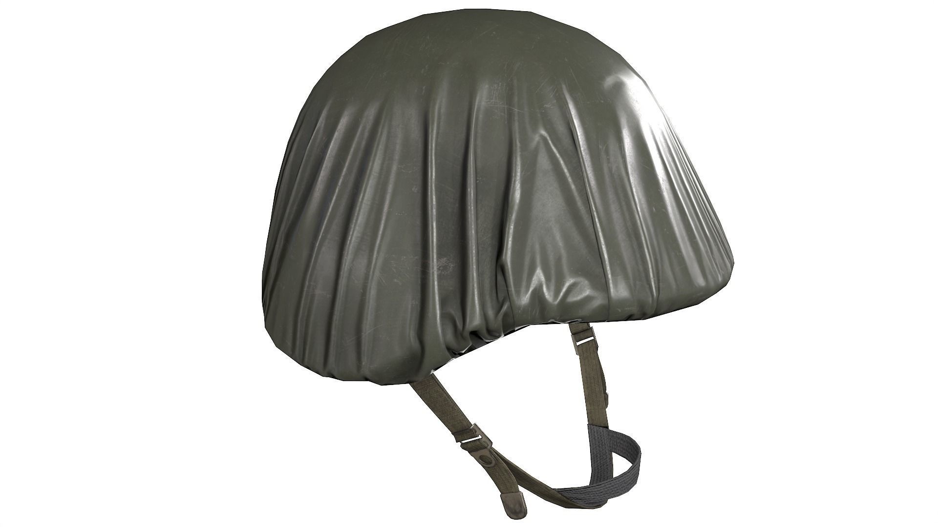 US helmet rain cover Low-poly 3D model_12