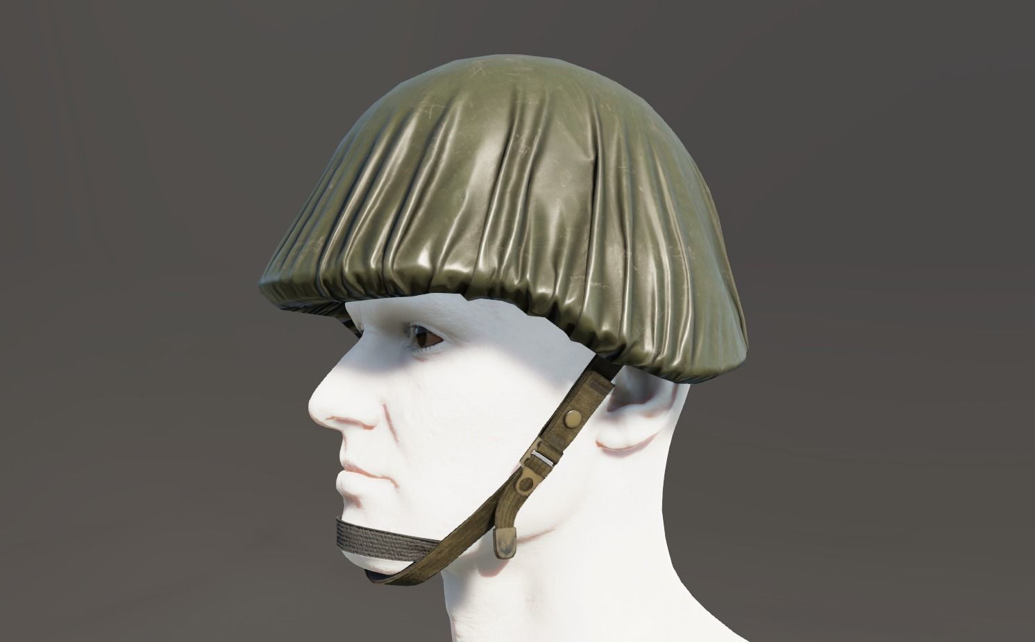 US helmet rain cover Low-poly 3D model_3
