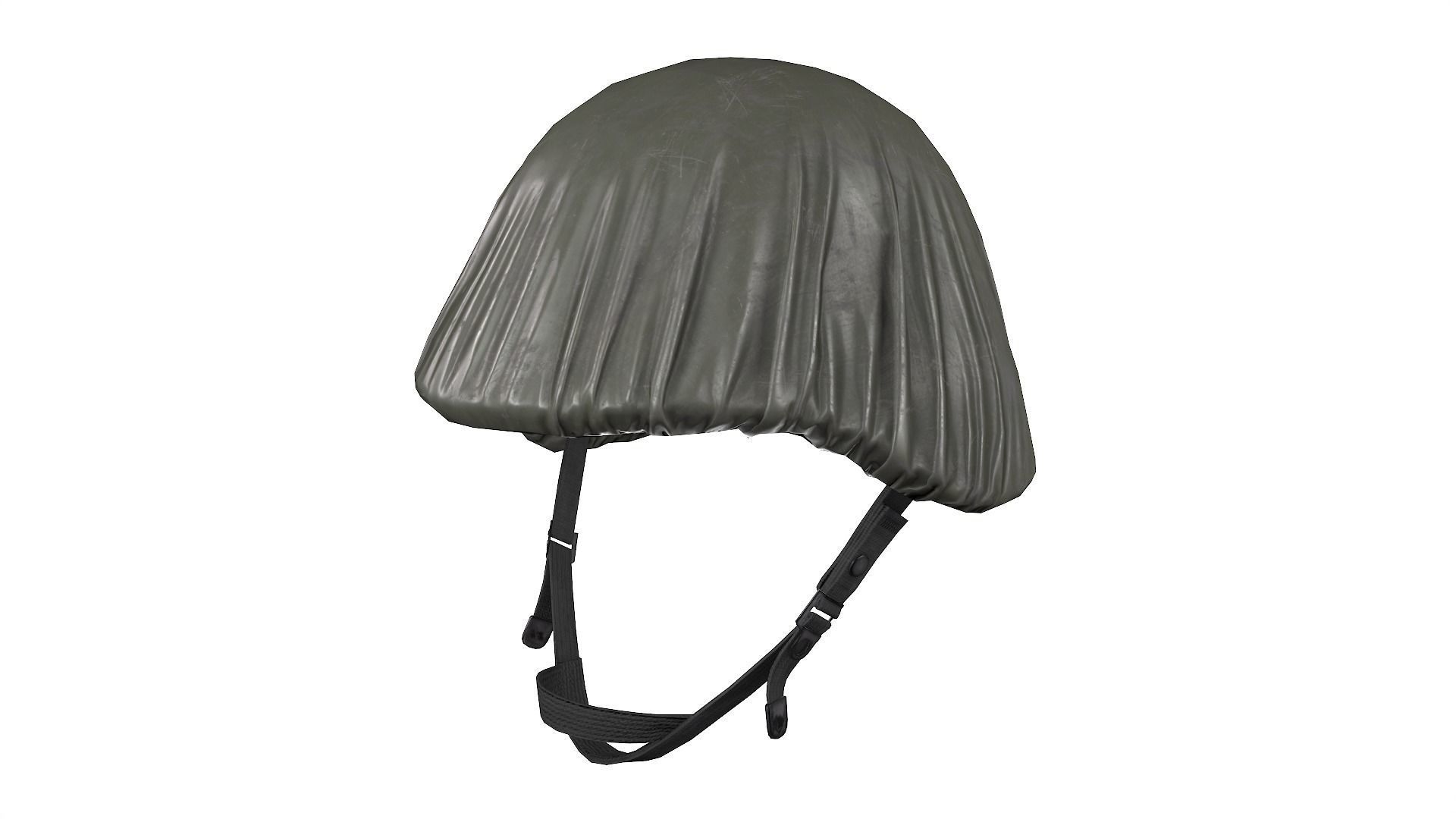 US helmet rain cover Low-poly 3D model_8