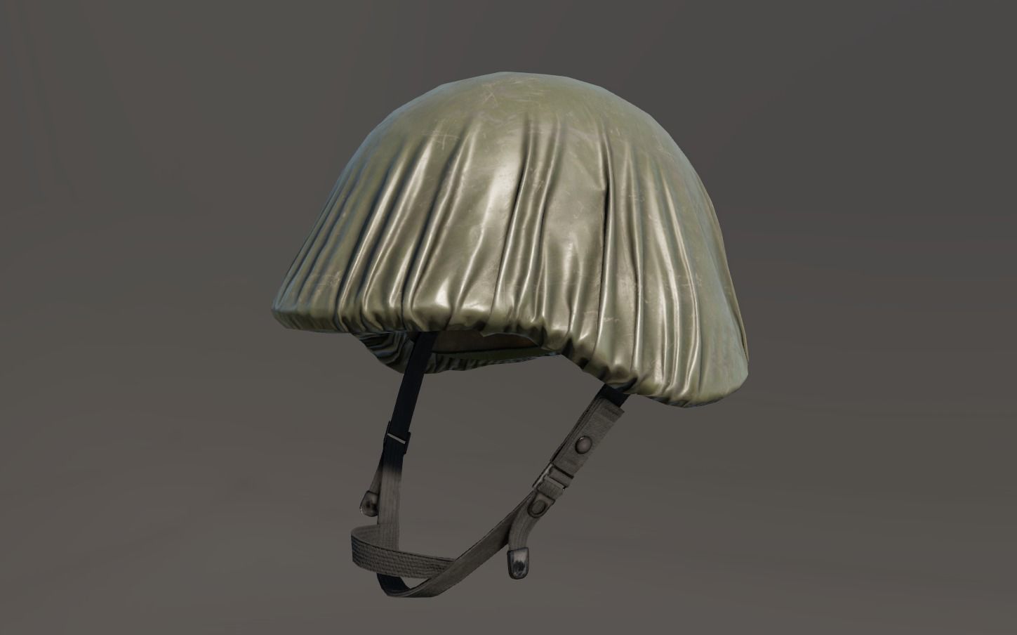 US helmet rain cover Low-poly 3D model_2