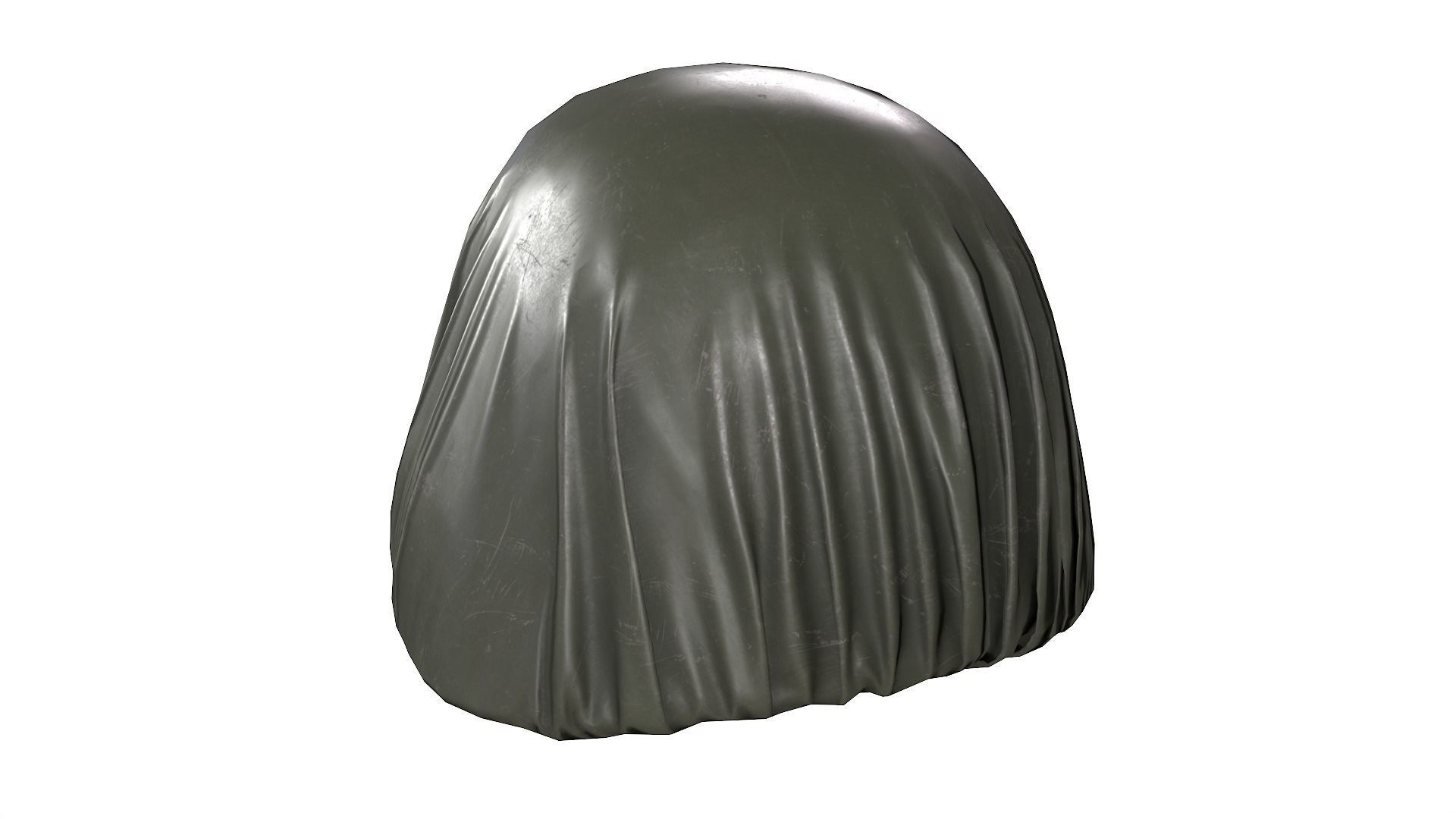 US helmet rain cover Low-poly 3D model_13