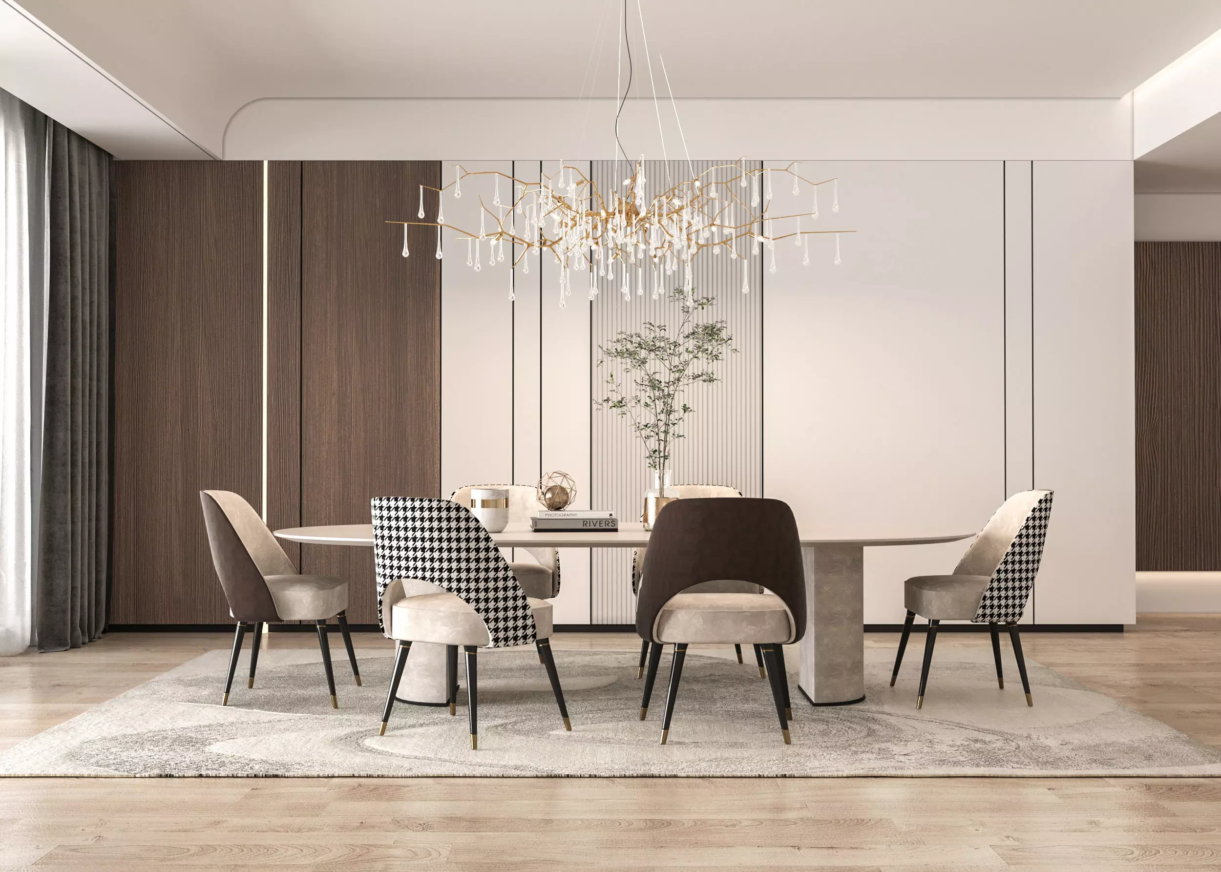 Modern Diningroom 3D model_0