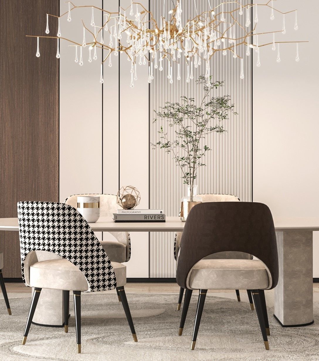 Modern Diningroom 3D model_1